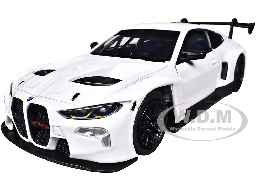 BMW M4 GT3 White "Timeless Legends" Series 1/24 Diecast Model Car by Motormax diecast model