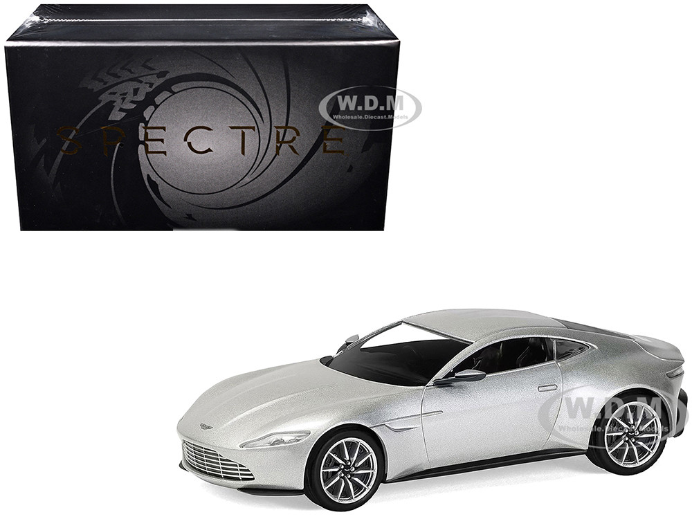 Aston Martin DB10 RHD (Right Hand Drive) Silver Metallic James Bond 007 "Spectre" (2015) Movie Diecast Model Car by Corgi diecast model