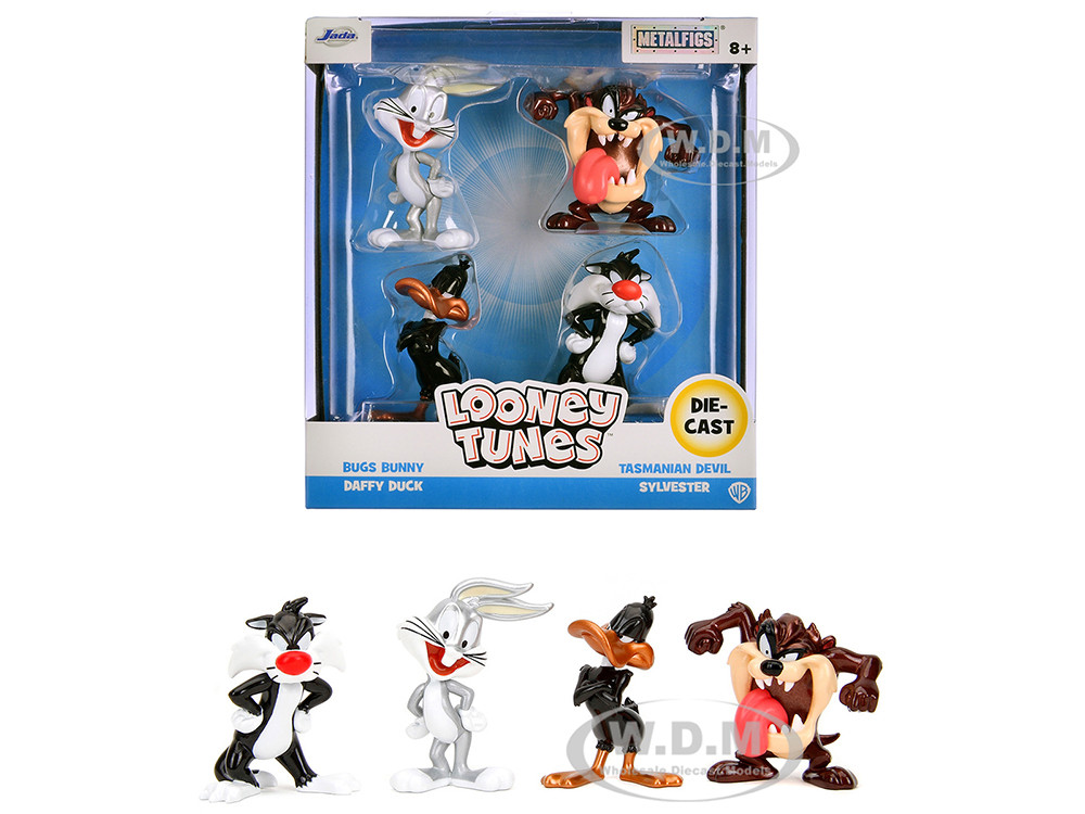 Set of 4 Diecast Figures "Looney Tunes" "Metalfigs" Series Diecast Models by Jada diecast model