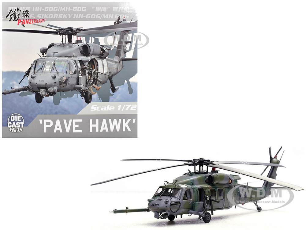Sikorsky HH-60G Pave Hawk Helicopter "23689, 512th RQS, 58 OG, 58 SOW, Kirtland AFB, NM" United States Air Force 1/72 Diecast Model by Panzerkampf diecast model