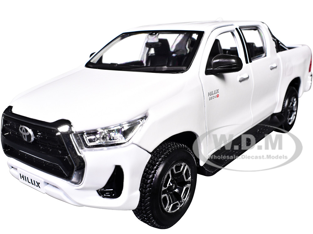 Toyota Hilux Pickup Truck White "Special Edition" Series 1/27 Diecast Model Car by Maisto diecast model