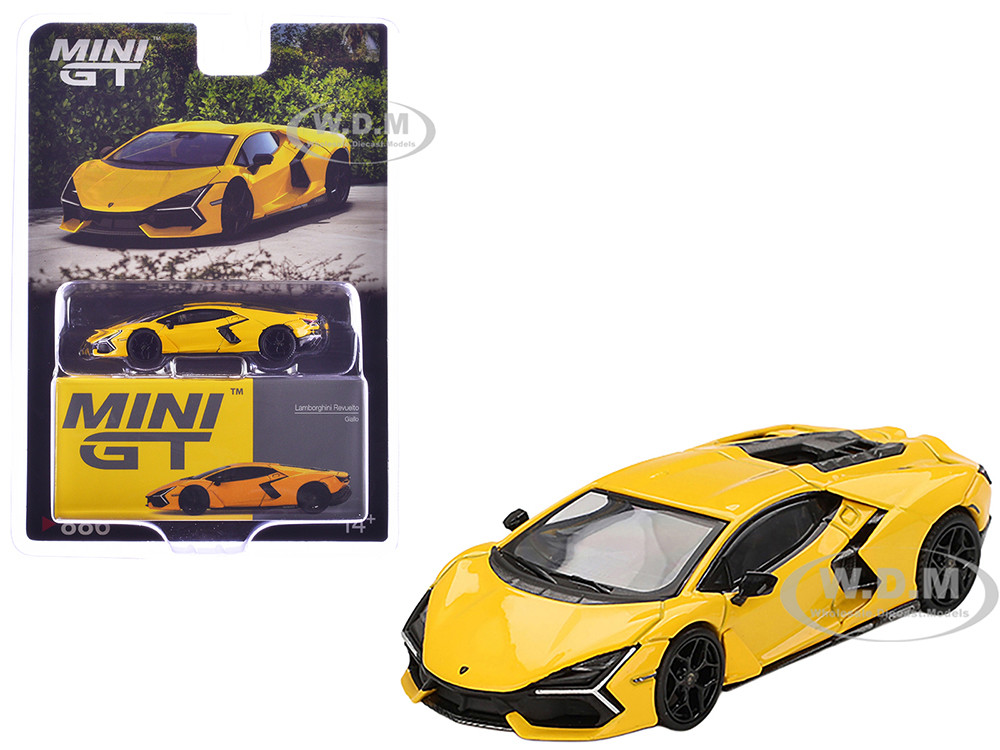 Lamborghini Revuelto Giallo (Yellow) Limited Edition 1/64 Diecast Model Car by Mini GT diecast model