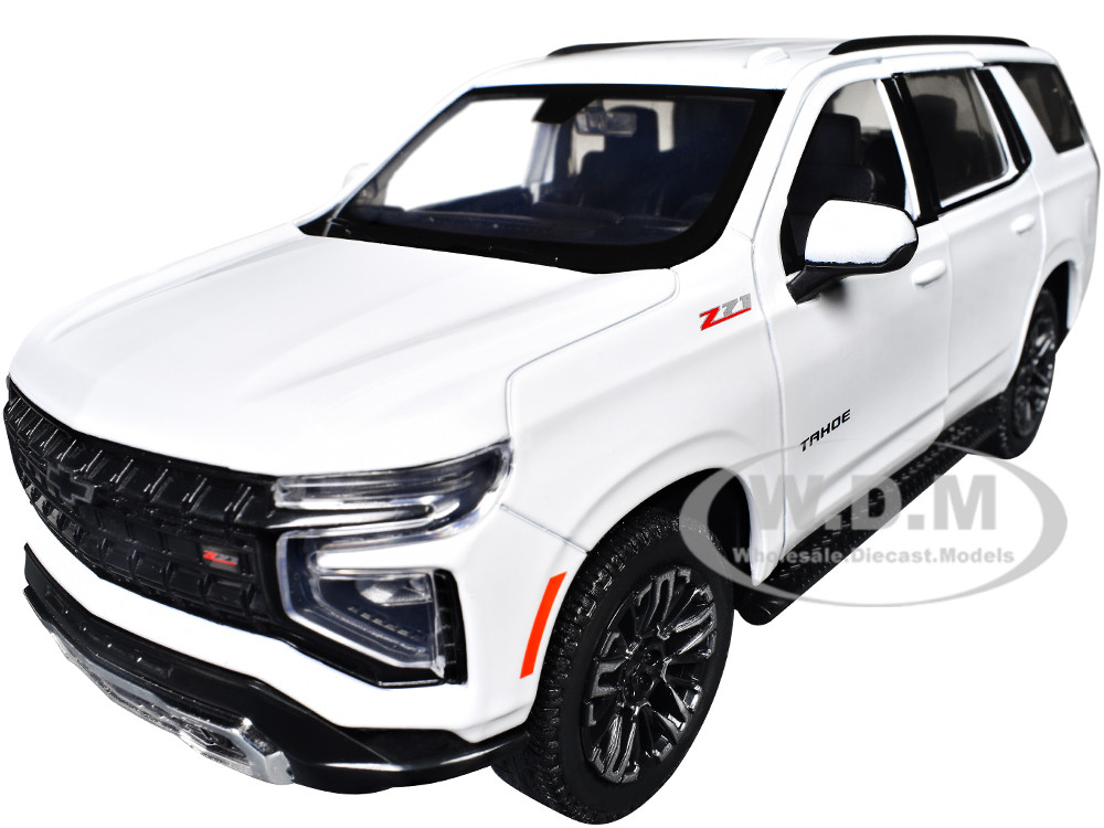 2025 Chevrolet Tahoe Z71 White "Timeless Legends" Series 1/24 Diecast Model Car by Motormax diecast model