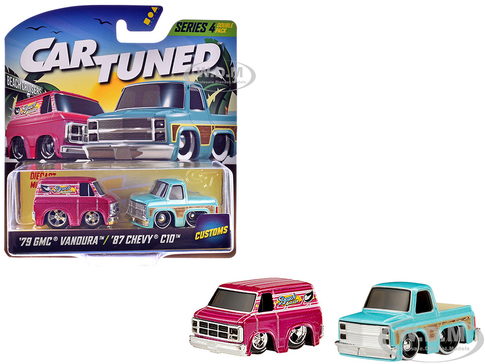 "Customs" Series 4 Double Pack Set of 2 Cars Diecast Model Cars by CarTuned diecast model