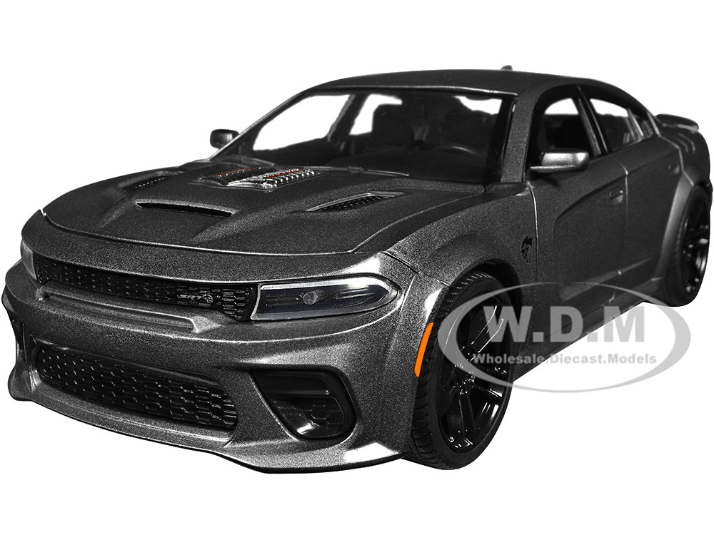 2021 Dodge Charger SRT Hellcat Gray Metallic "Fast X" (2023) Movie "Fast & Furious" Series 1/24 Diecast Model Car by Jada diecast model