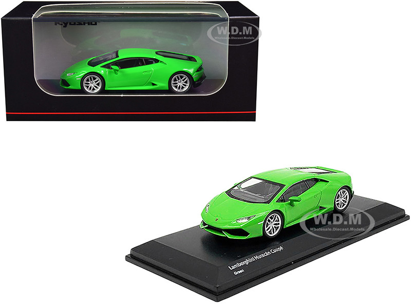 Lamborghini Huracan Coupe Bright Green 1/64 Diecast Model Car by Kyosho diecast model