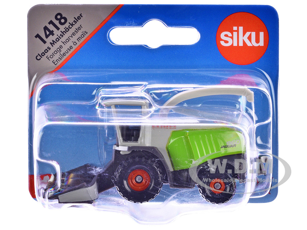 Claas 960 Jaguar Forage Harvester Green and Gray Diecast Model by Siku diecast model