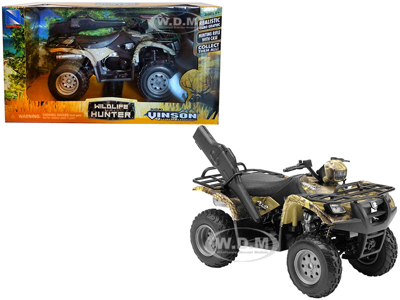 Suzuki Vinson 4x4 500 Quad Runner ATV Green 1/12 Diecast Motorcycle Model by New Ray diecast model