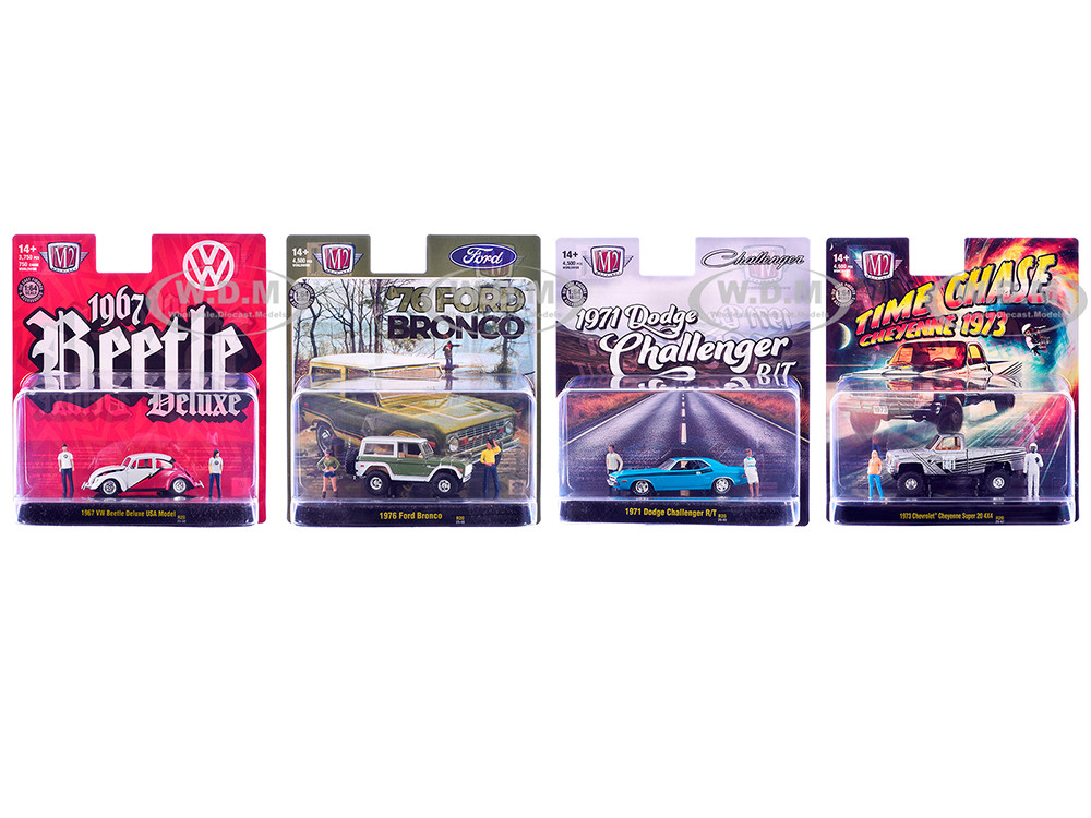 "Auto News" Release 20 Set of 4 Cars Limited Edition to 4500 pieces Worldwide 1/64 Diecast Model Cars by M2 Machines diecast model