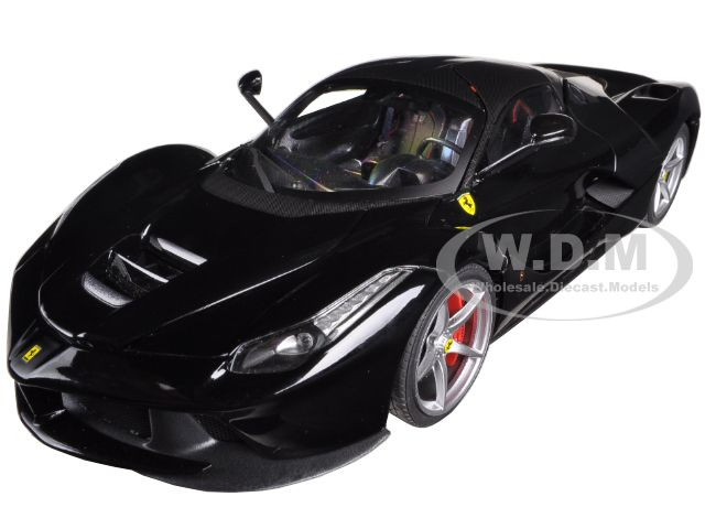 Ferrari Laferrari F70 Hybrid Elite Edition Black 1/18 Diecast Car Model by Hot Wheels diecast model