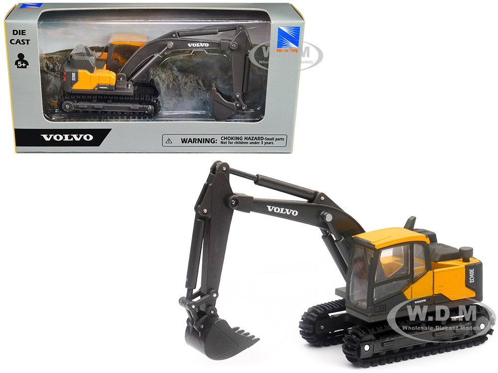 Volvo EC140E Track-Type Excavator Yellow Diecast Model by New Ray diecast model