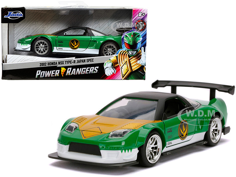 2002 Honda NSX Type-R Japan Spec Green Ranger "Power Rangers" 1/32 Diecast Model Car by Jada diecast model