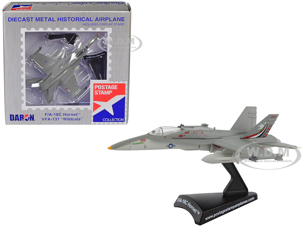 McDonnell Douglas F/A-18C Hornet Fighter Aircraft "VFA-131 Wildcats" United States Navy 1/150 Diecast Model Airplane by Postage Stamp diecast model