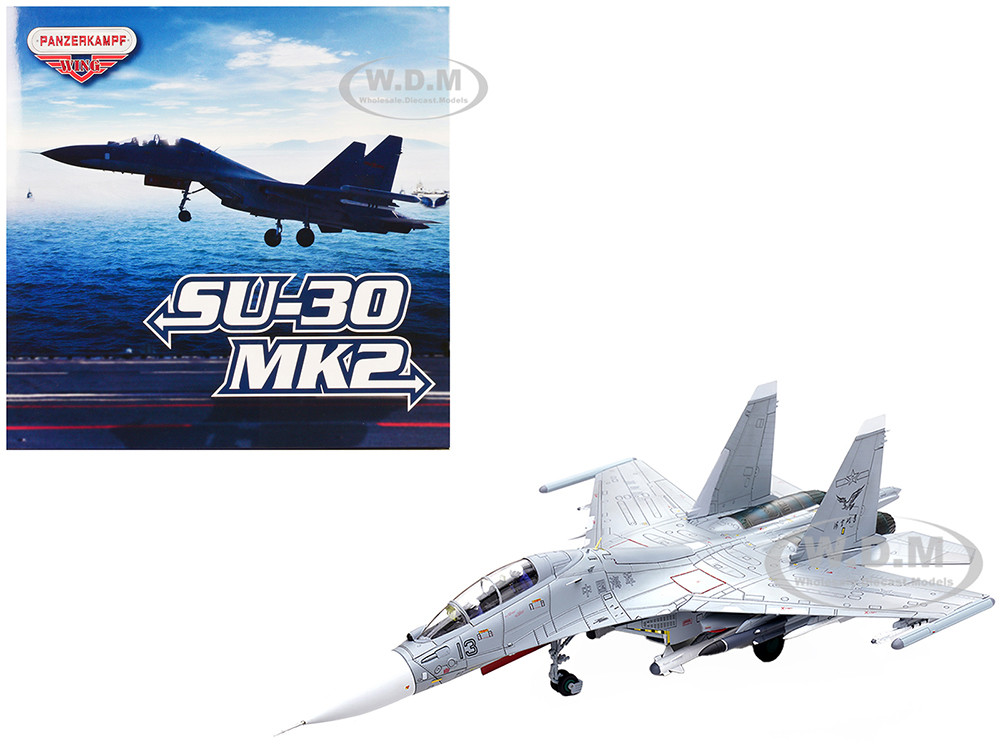 Sukhoi Su-30MKK Flanker-G Fighter Aircraft #13 "People's Liberation Army (PLA) Naval Aviation's Sea and Air Eagle Regiment" Chinese Air Force "Wing" Series 1/72 Diecast Model by Panzerkampf diecast model