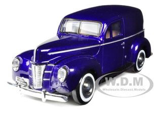 1940 Ford Sedan Delivery Purple Metallic 1/24 Diecast Model Car by Motormax diecast model