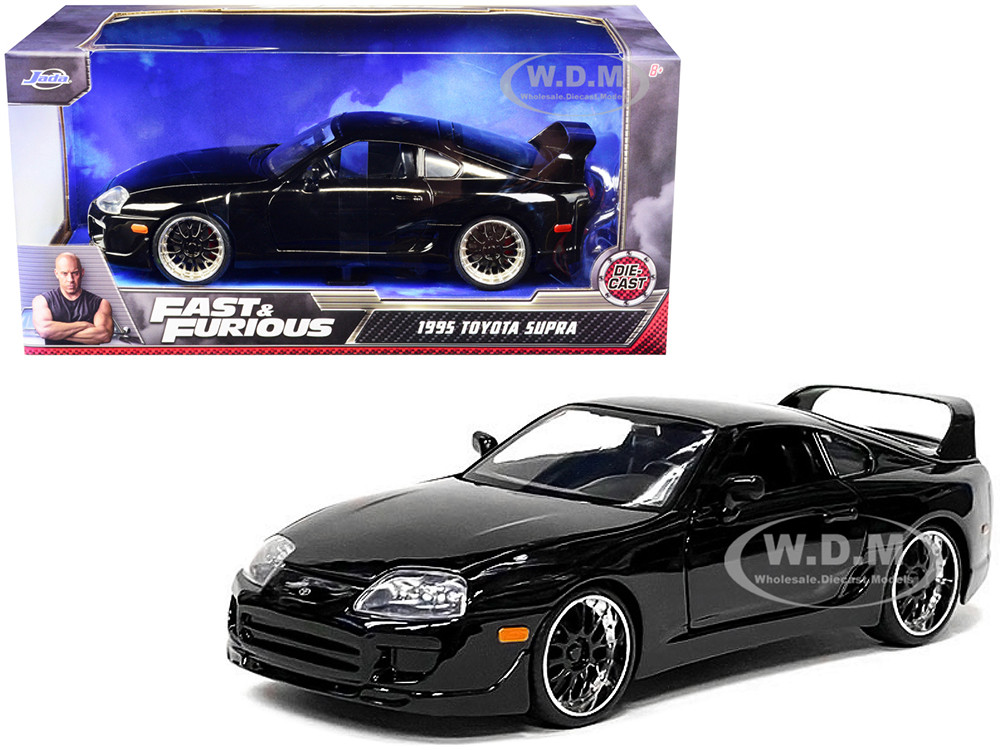 1995 Toyota Supra Black "Fast & Furious" Movie 1/24 Diecast Model Car by Jada diecast model