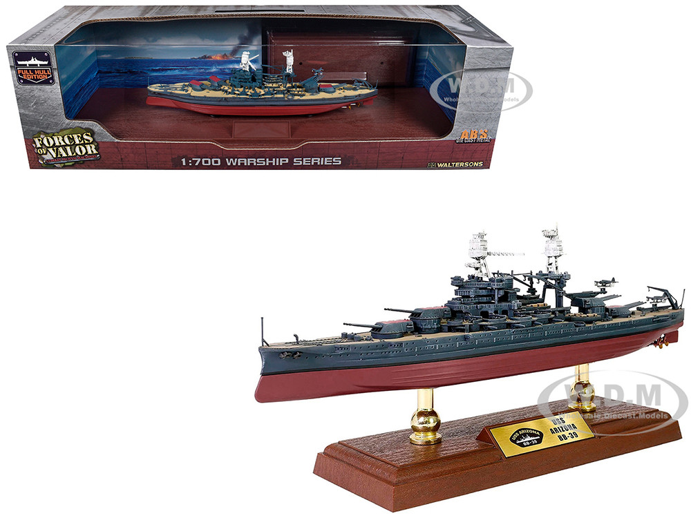 USS Arizona (BB-39) Pennsylvania-Class Battleship United States Navy "Full Hull Edition" Series 1/700 Diecast Model by Forces of Valor diecast model