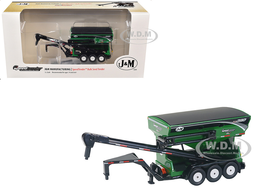J&M SpeedTender LC 390 Bulk Seed Tender Green 1/64 Diecast Model by SpecCast diecast model