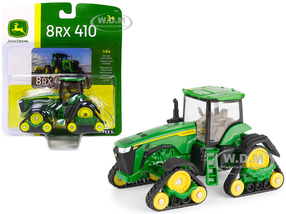 John Deere 8RX 410 Track Type Tractor Green 1/64 Diecast Model by ERTL TOMY diecast model