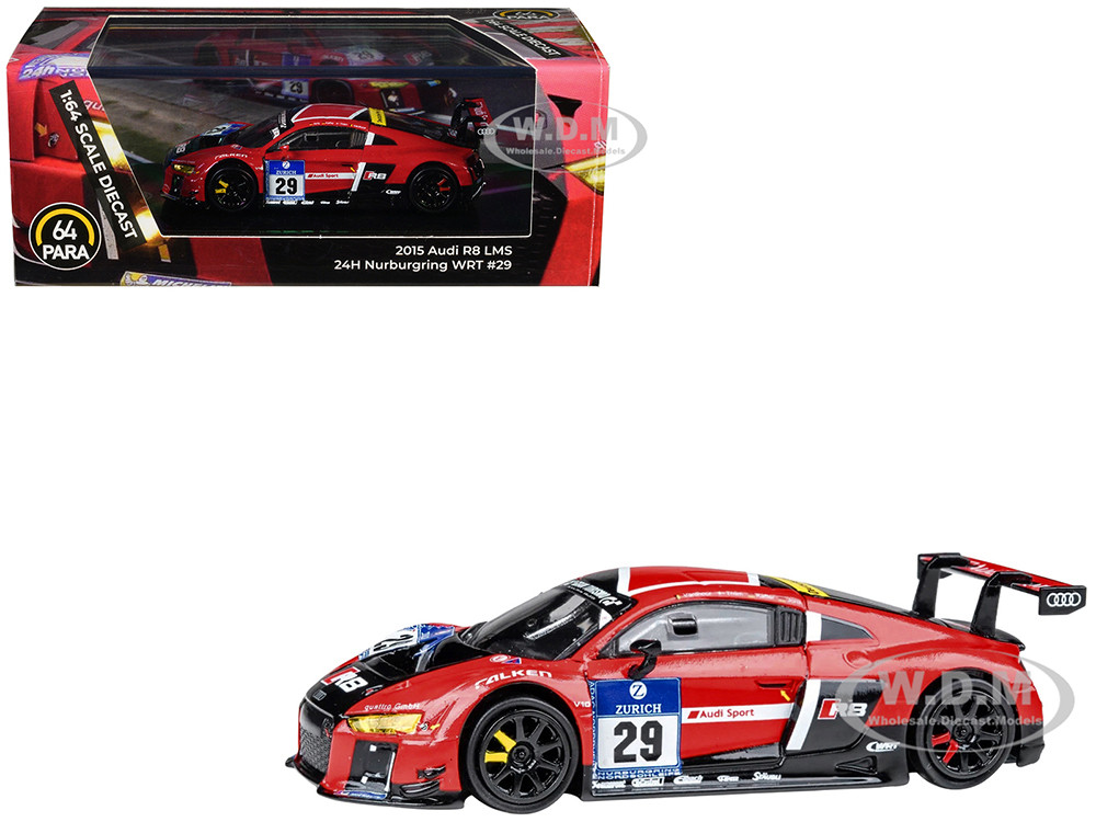 Audi R8 LMS #29 Nicki Thiim - Christer Jons - Pierre Kaffer "Audi Sport Team WRT" "24 Hours of Nurburgring" (2015) 1/64 Diecast Model Car by Paragon Models diecast model