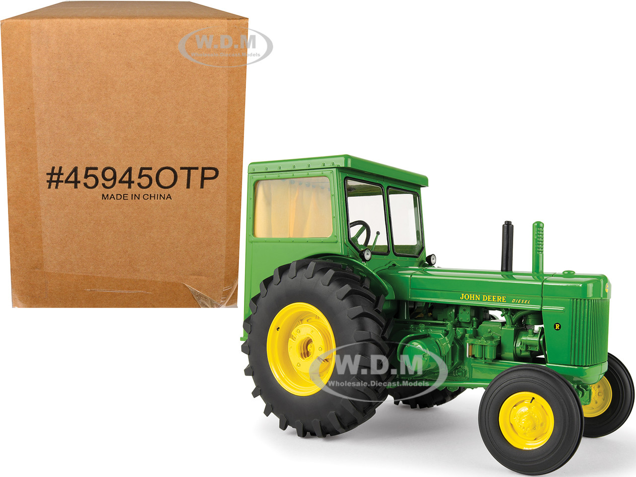 John Deere Model R Tractor with Cab Green 1/16 Diecast Model by ERTL TOMY diecast model