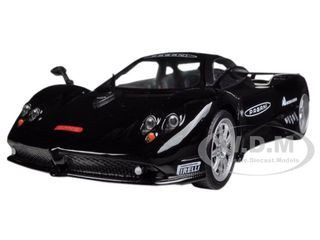 Pagani Zonda F Nurburgring Black 1/24 Diecast Car Model by Motormax diecast model