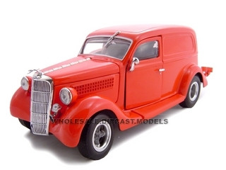1935 Ford Sedan Delivery Red 1/24 Diecast Car by Unique Replicas diecast model