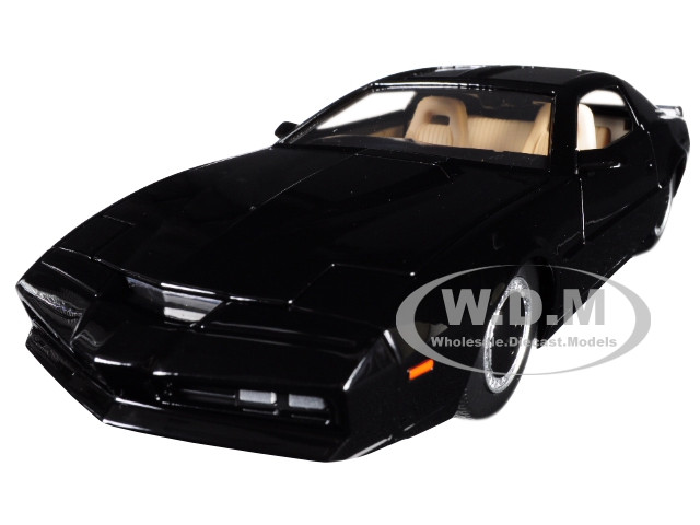 1982 Pontiac Firebird Trans Am Black with Light K.I.T.T. "Knight Rider" (1982) TV Series "Hollywood Rides" Series 1/24 Diecast Model Car by Jada diecast model