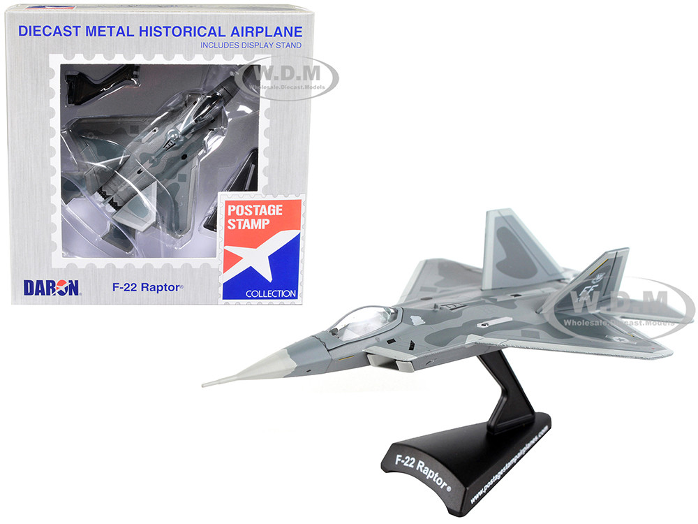 Lockheed Martin F-22 Raptor Fighter Aircraft "United States Air Force" 1/145 Diecast Model Airplane by Postage Stamp diecast model