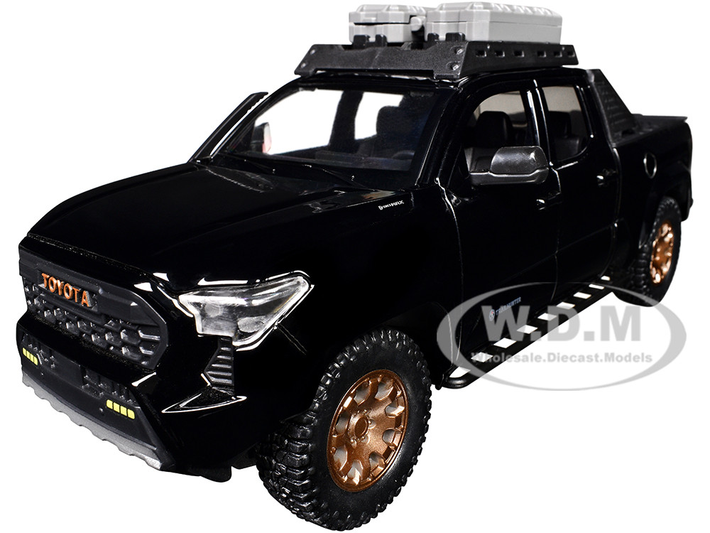 2024 Toyota Tacoma Trailhunter Edition Pickup Truck Black 1/24 Diecast Model Car diecast model