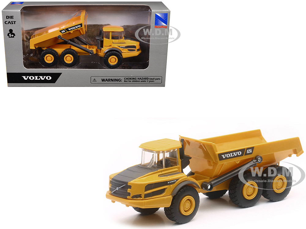 Volvo A25G Dump Truck Yellow Diecast Model by New Ray diecast model