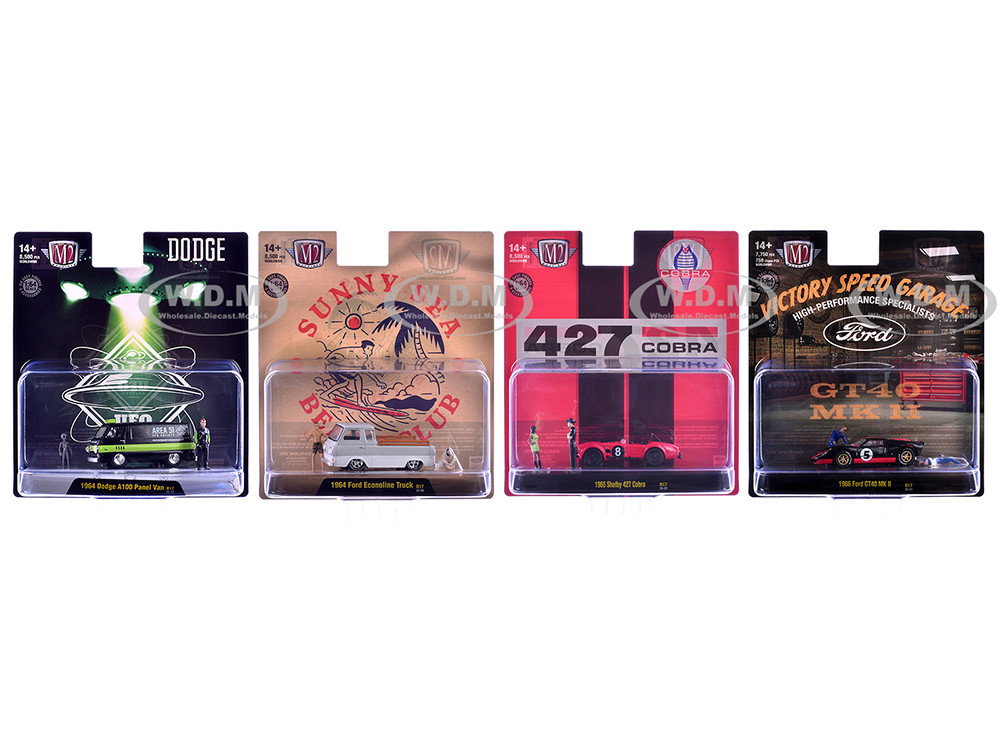 "Auto News" Release 17 Set of 4 Cars Limited Edition to 8500 pieces Worldwide 1/64 Diecast Model Cars by M2 Machines diecast model