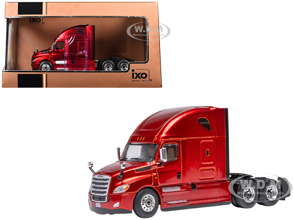 2018 Freightliner Cascadia Truck Tractor Red Metallic 1/64 Diecast Model by IXO Models diecast model