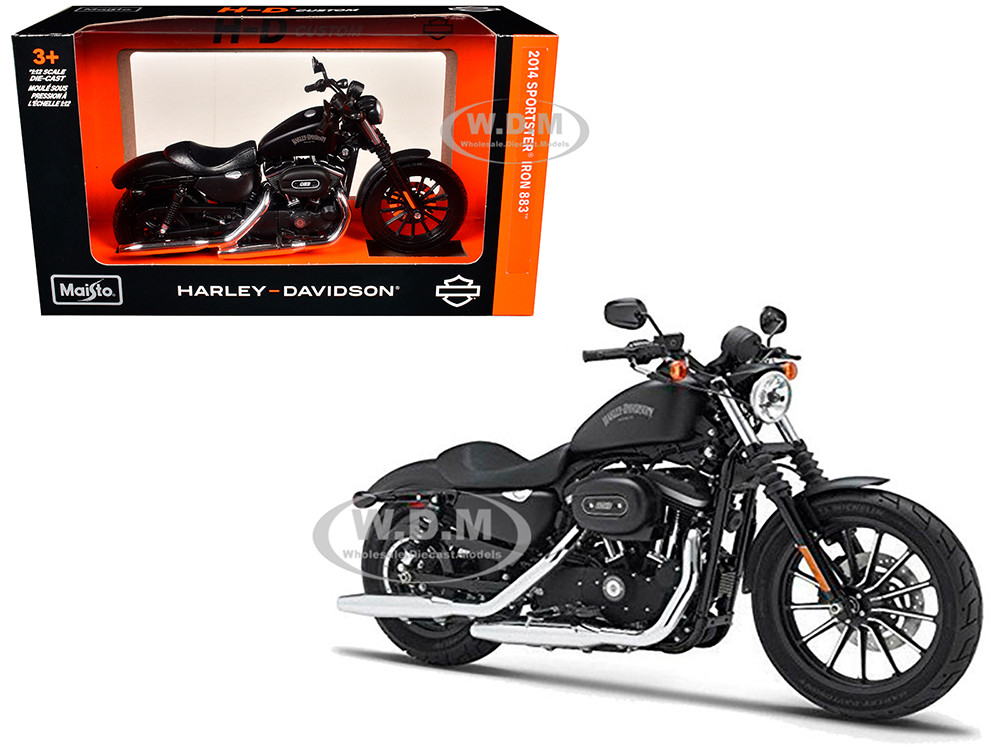 2014 Harley Davidson Sportster Iron 883 1/12 Diecast Motorcycle Model by Maisto diecast model