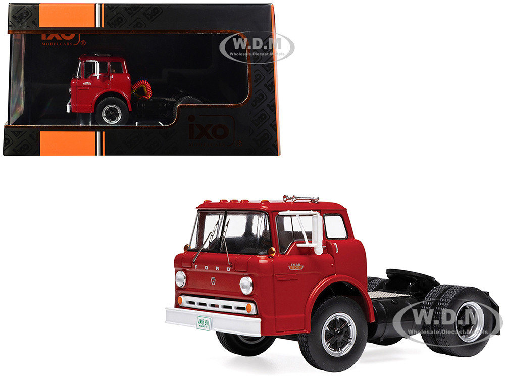 1967 Ford C-600 Truck Tractor Red 1/43 Diecast Model by IXO Models diecast model