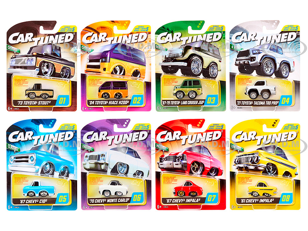 Hobby/Alt 2025 Series 5 Set of 8 Pieces Diecast Model Cars by CarTuned diecast model
