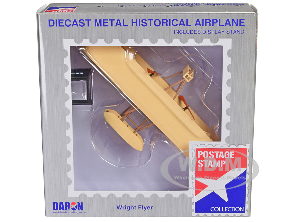 Wright Flyer Aircraft "First Heavier-Than-Air Flying Machine" 1/72 Diecast Model Airplane by Postage Stamp diecast model