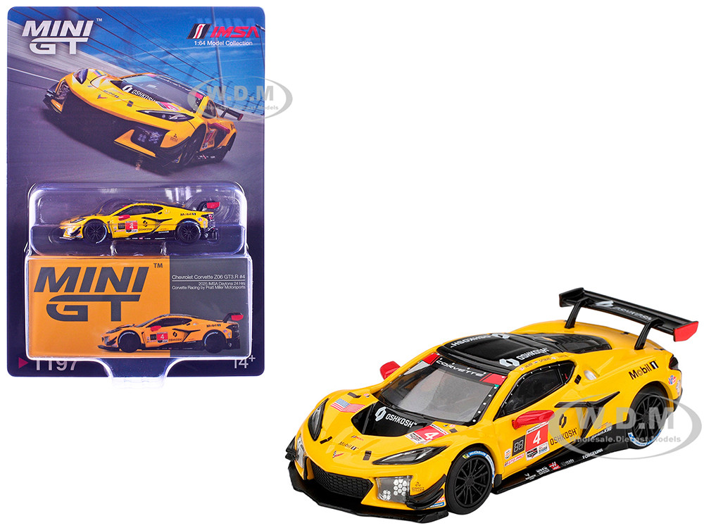 Chevrolet Corvette Z06 GT3.R #4 Nicky Catsburg - Tommy Milner - Nicolas Varrone "Corvette Racing by Pratt Miller Motorsports" IMSA "24 Hours of Daytona" (2025) Limited Edition 1/64 Diecast Model Car by Mini GT diecast model