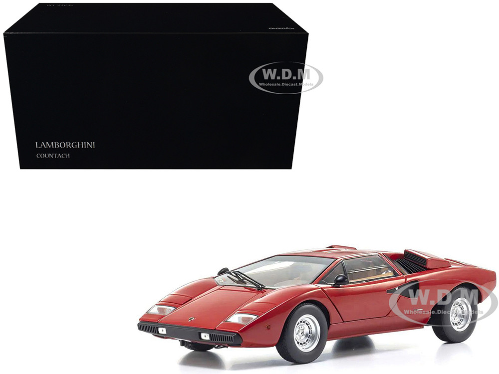 Lamborghini Countach LP 400 Red 1/18 Diecast Model Car by Kyosho diecast model