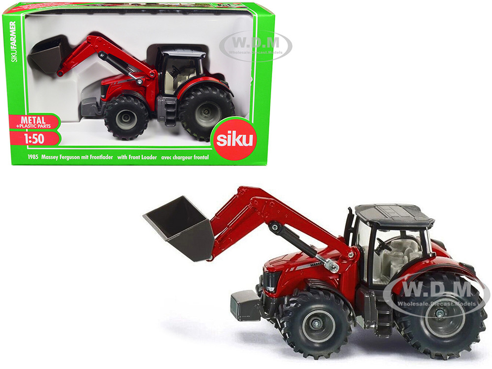 Massey Ferguson 8690 Tractor with Front Loader Red 1/50 Diecast Model by Siku diecast model