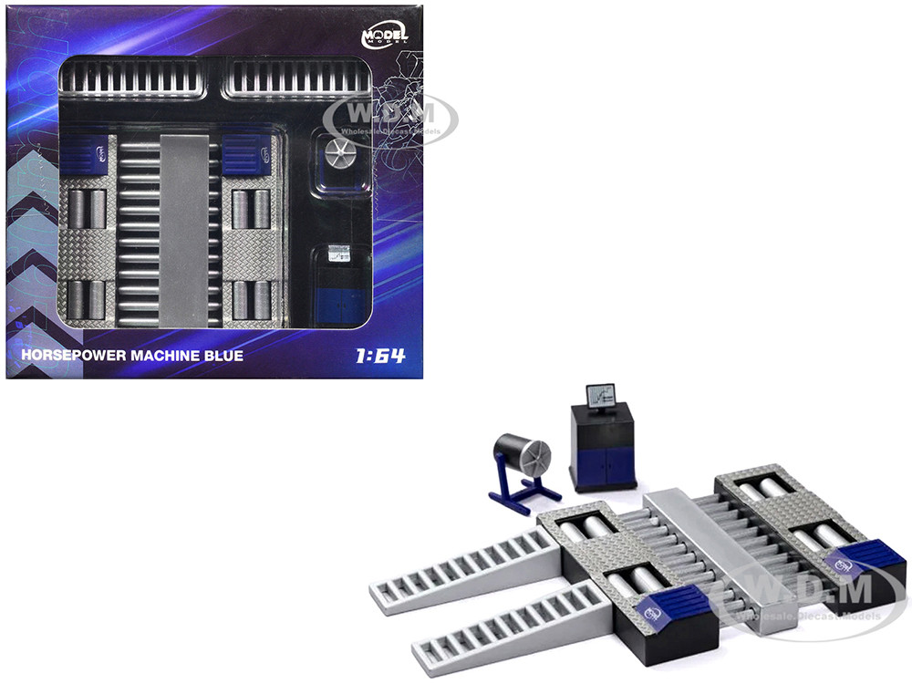 Horsepower Machine Blue 1/64 Diecast Model by Model Model diecast model