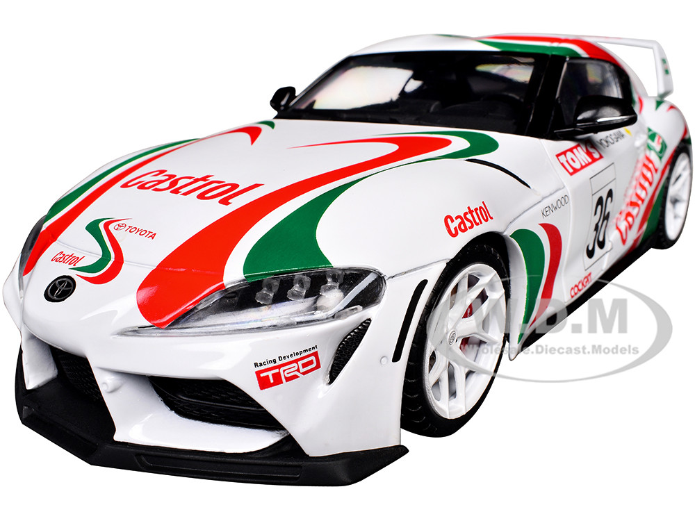 2024 Toyota GR Supra #36 "Toyota Racing Tribute" White with Green and Red Graphics 1/18 Diecast Model Car by Solido diecast model