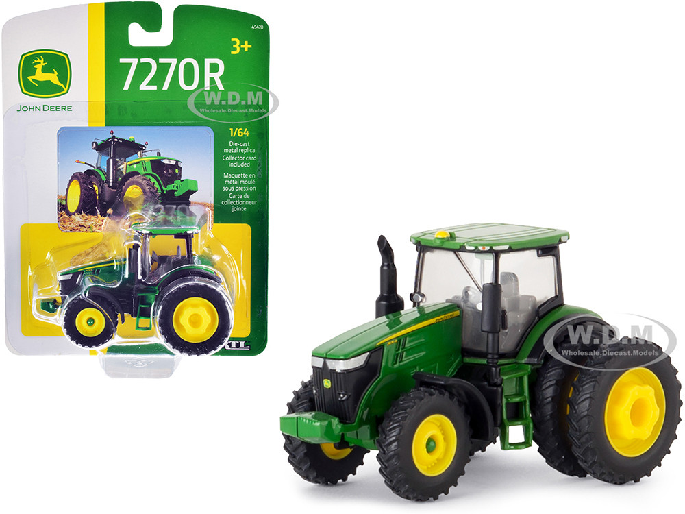 John Deere 7270R Tractor with Dual Rear Wheels 1/64 Diecast Model by ERTL TOMY diecast model