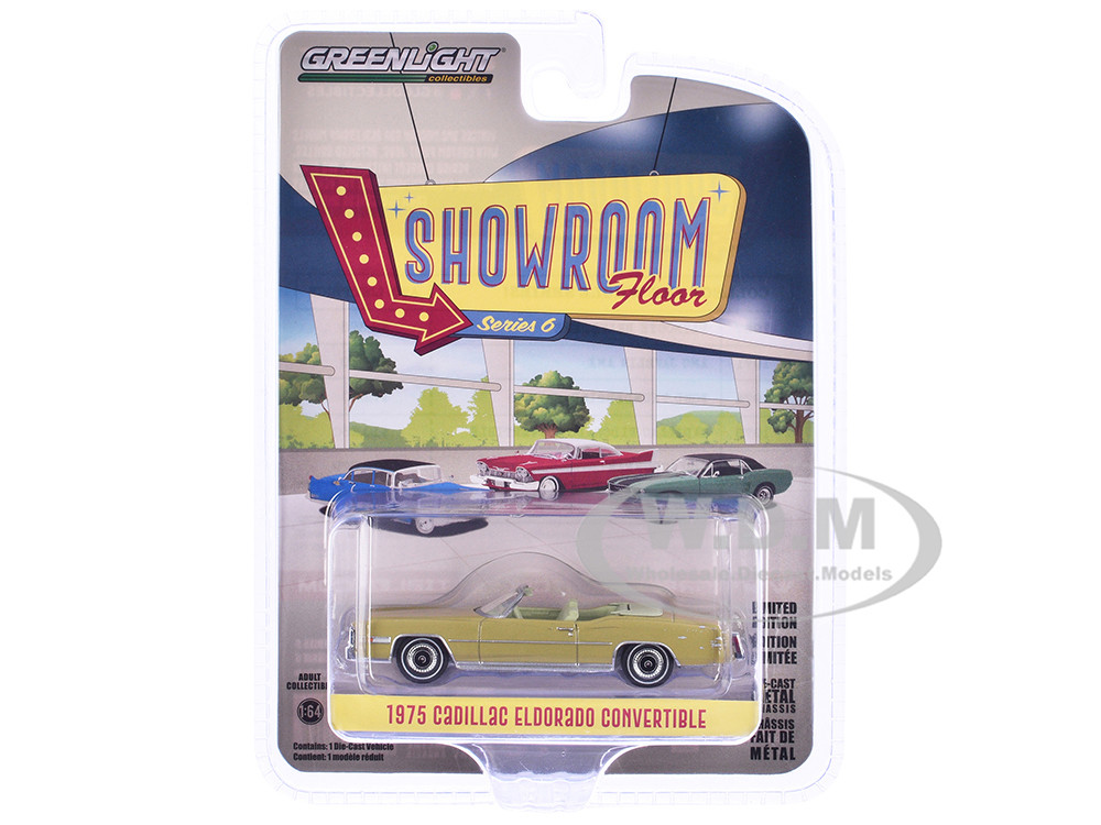 1975 Cadillac Eldorado Convertible Florentine Gold Firemist "Showroom Floor" Series 6 1/64 Diecast Model Car by Greenlight diecast model