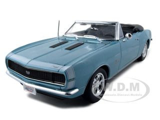 1967 Chevrolet Camaro SS 396 Convertible Turquoise 1/18 Diecast Model Car by Maisto diecast model