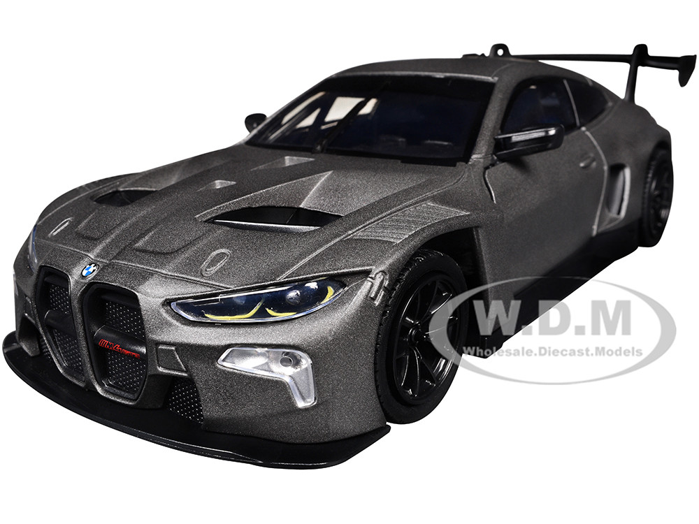 BMW M4 GT3 Matt Black "Timeless Legends" Series 1/24 Diecast Model Car by Motormax diecast model