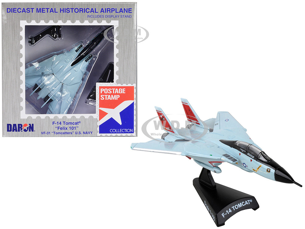 Grumman F-14 Tomcat Fighter Aircraft "VF-31 Tomcatters" United States Navy 1/160 Diecast Model Airplane by Postage Stamp diecast model