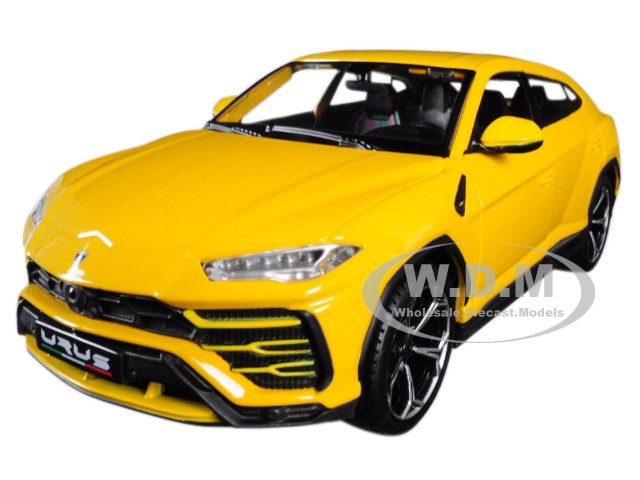 Lamborghini Urus Yellow 1/24 Diecast Model Car by Maisto diecast model