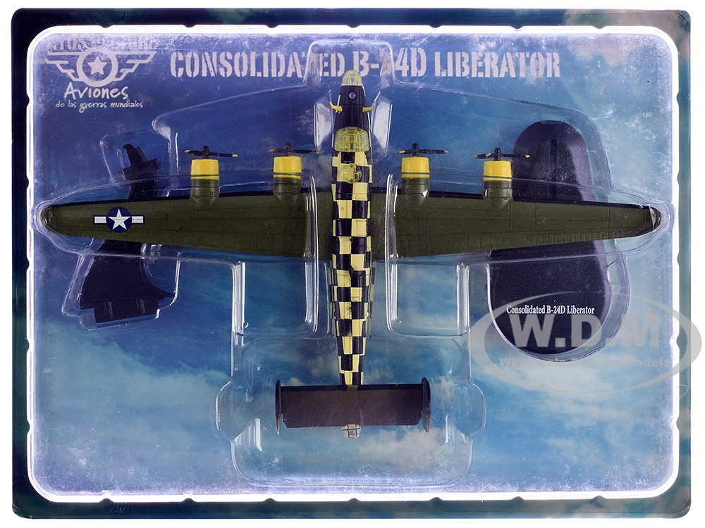 Consolidated B-24D Liberator Aircraft "You Cawn't Miss It, 448th Bombardment Group, 8th Air Force" (1944) British Royal Air Force 1/144 Diecast Model Airplane by Mitos Del Aire diecast model
