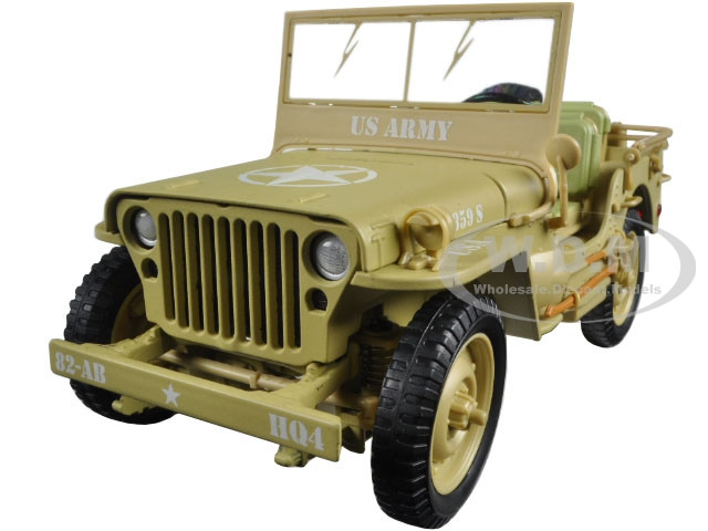 US Army Vehicle WWII Desert Sand 1/18 Diecast Model Car by American Diorama diecast model